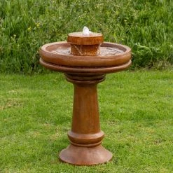 Promo ⌛ Alpine Bird Bath Fountain With LED Light ❤️