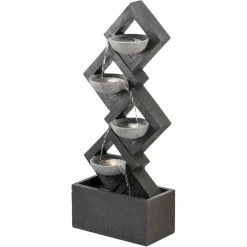 Buy 🌟 Alpine Calming 4 Tiered Wall Fall Fountain 💯 -Patio Garden Garage Shop unnamed file 1009