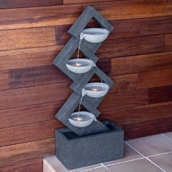Buy 🌟 Alpine Calming 4 Tiered Wall Fall Fountain 💯 -Patio Garden Garage Shop unnamed file 1012