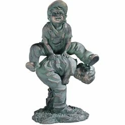 Best Pirce 😍 Design Toscano Leap Froggin Playing Boys 🤩