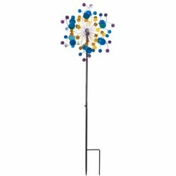 Cheapest 🌟 Evergreen 48.5 In. H Wind Spinner, Blue Confetti ⭐