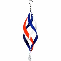 Buy 🌟 Evergreen 22 In. Kinetic Hanging Spinner, Red-White-Blue ⭐