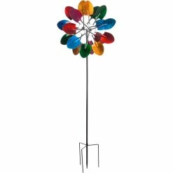 Best Pirce 😍 Evergreen Multicolored Shovels Wind Spinner ⌛