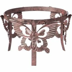 Discount ❤️ Evergreen Butterfly Adorned Gazing Ball Hardware Stand ✨