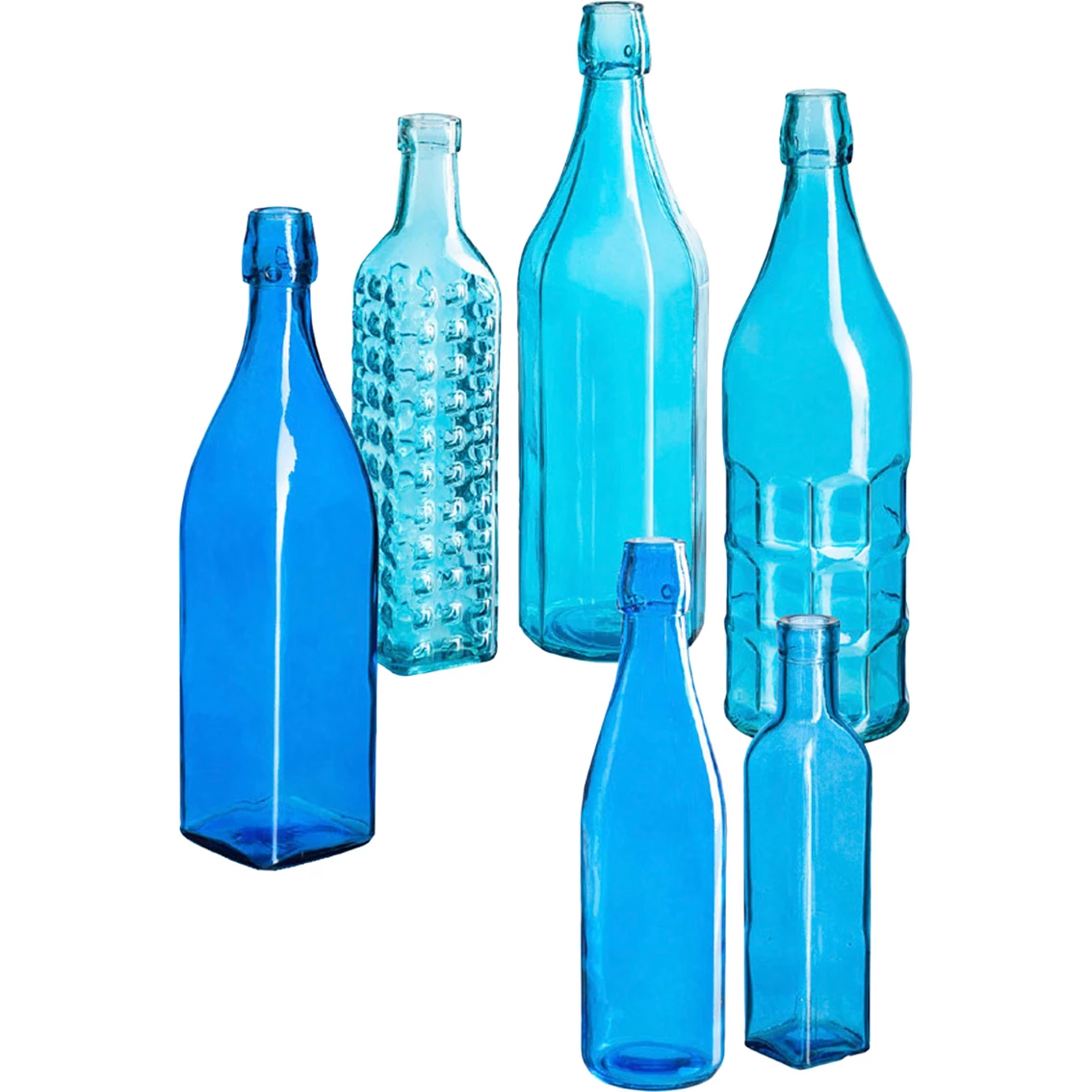Top 10 👏 Evergreen Brilliant Blue Glass Bottles, Set Of 6 🎉 1 Top 10 👏 Evergreen Brilliant Blue Glass Bottles, Set Of 6 🎉