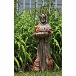 Cheapest ❤️ Evergreen St. Francis And Friends Feathered Garden Statuary 👍