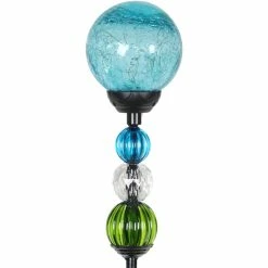 Coupon 🔔 Exhart Solar Blue Crackle Glass Ball Garden Stake 4 X 30 In. 👏