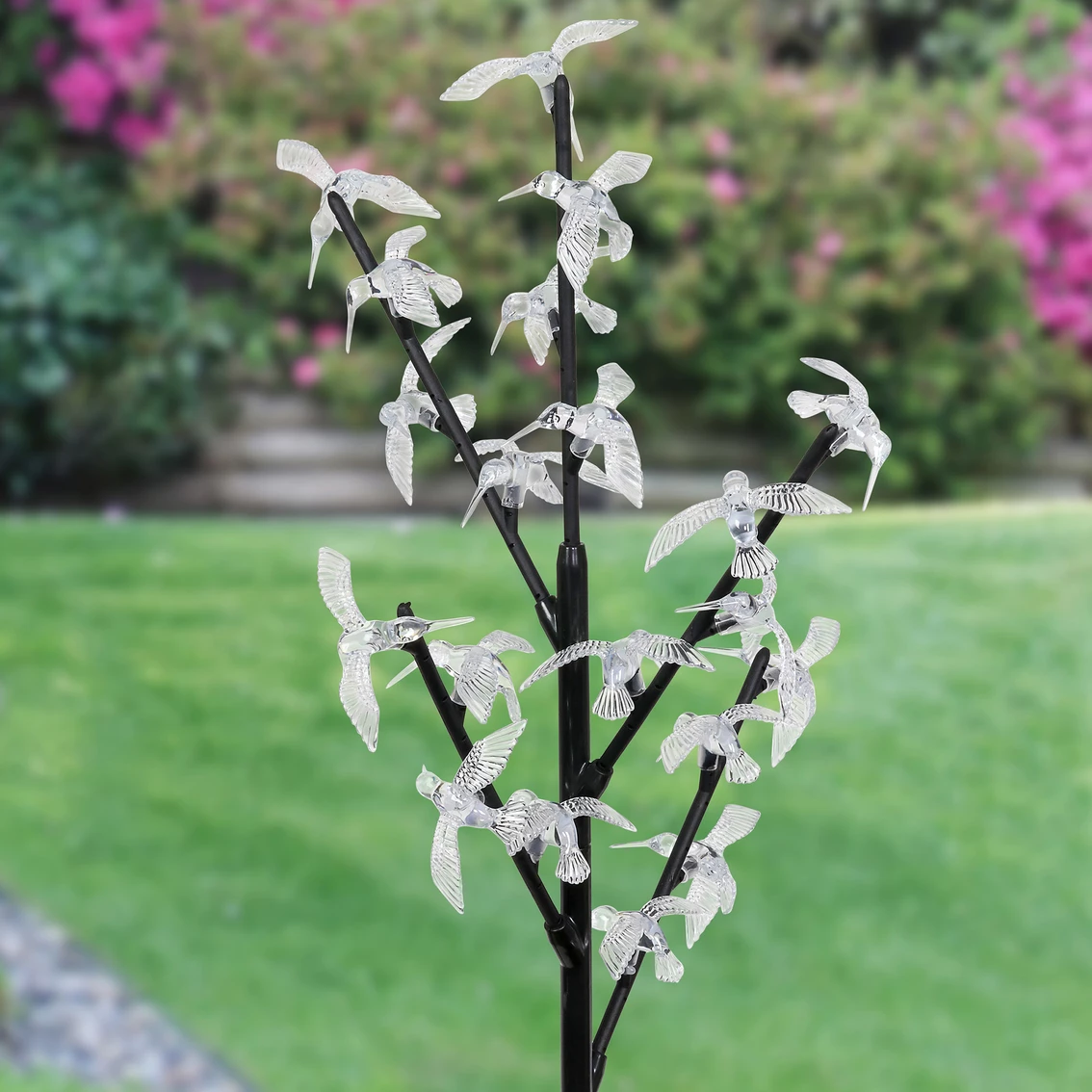 Budget ❤️ Exhart Solar Bird Branch Garden Stake With 20 LED Lights, 13 In. X 38 In. 🌟 2 Budget ❤️ Exhart Solar Bird Branch Garden Stake With 20 LED Lights, 13 In. X 38 In. 🌟 - Image 2