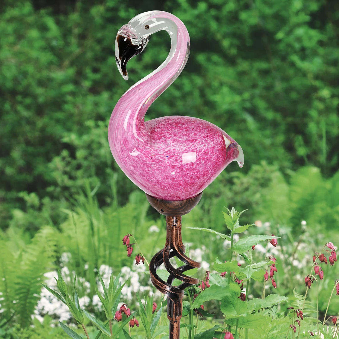 Buy ๐ Exhart Solar Hand Blown Glass Pink Flamingo Garden Stake ๐ 2 Buy ๐ Exhart Solar Hand Blown Glass Pink Flamingo Garden Stake ๐ - Image 2