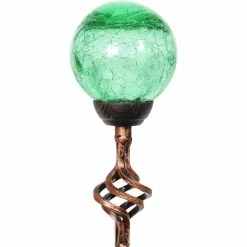 Top 10 🤩 Exhart Solar Green Crackle Glass Ball 31 In. Garden Stake 🛒