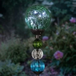 Wholesale 😀 Exhart Solar Green Crackle Glass Ball 4 X 30 In. Garden Stake 👏 -Patio Garden Garage Shop unnamed file 223