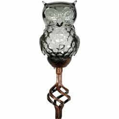 Promo ๐ Exhart Solar Honeycomb Glass Owl 32 In. Garden Stake โญ