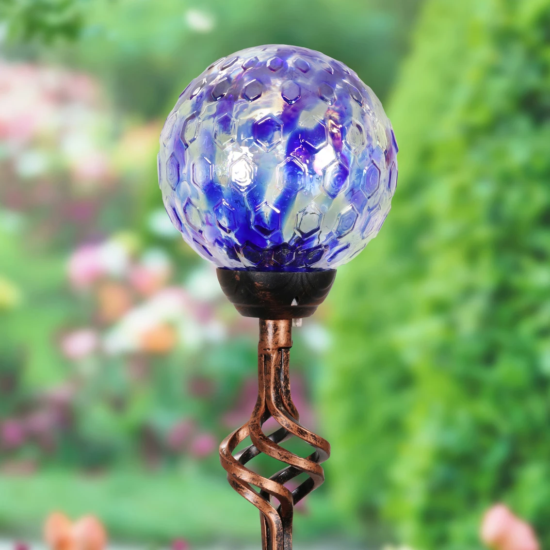 Discount ๐ Exhart Solar Honeycomb Glass Ball 31 In. Garden Stake With Metal Finial ๐ฅฐ 2 Discount ๐ Exhart Solar Honeycomb Glass Ball 31 In. Garden Stake With Metal Finial ๐ฅฐ - Image 2