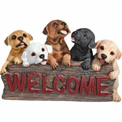Best reviews of ⌛ Design Toscano Puppy Parade Welcome Sign 😀