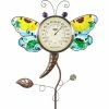 Best reviews of ⭐ Exhart Dragonfly Thermometer Hand Painted Garden Stake 👍