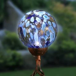 Best reviews of 👍 Exhart Solar Pearlized Honeycomb Glass Ball Garden Stake ⌛ -Patio Garden Garage Shop unnamed file 287