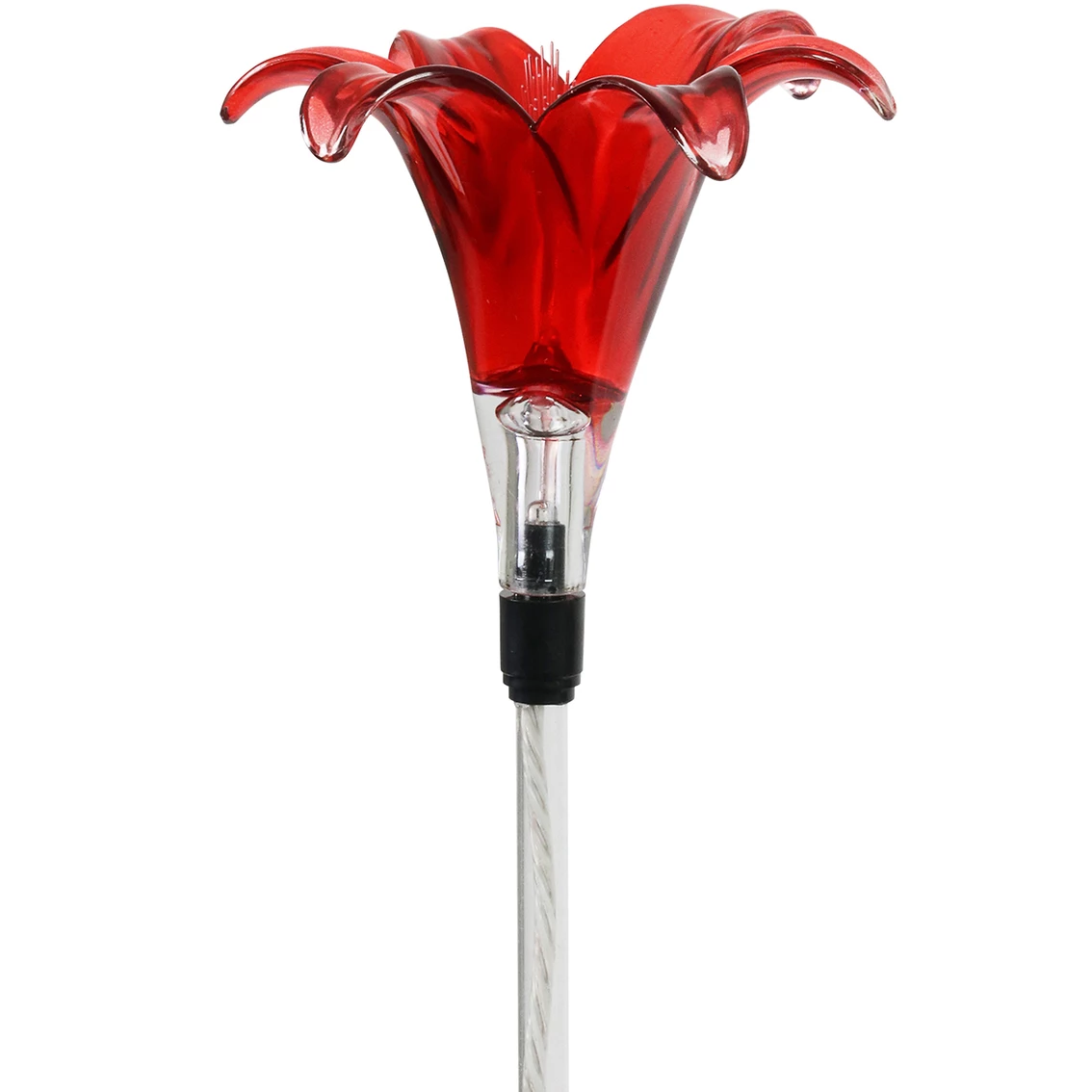 Best Sale 💯 Exhart Solar Plastic Red Lily Garden Stake 👏 1 Best Sale 💯 Exhart Solar Plastic Red Lily Garden Stake 👏
