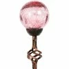 Coupon 😉 Exhart Solar Purple Crackle Glass Ball Garden Stake 🌟