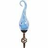 Best Sale 🌟 Exhart Solar Pearlized Glass Spiral Flame Garden Stake 💯