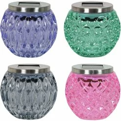 Discount 😉 Exhart Solar Glass Prism Light 4 Pc. Set 😉