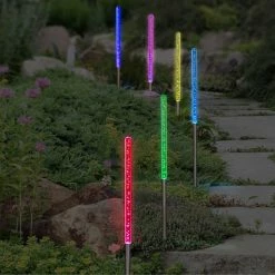 Best reviews of 🔔 Exhart Tall Solar Acrylic Color Changing Light Garden Stake 6 Pc. Set 🥰 -Patio Garden Garage Shop unnamed file 324
