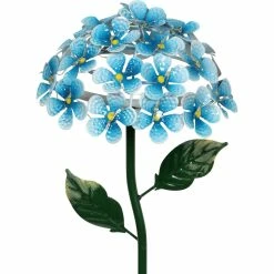Best deal 🔥 Exhart Solar Metal Hydrangea Garden Stake With 26 LED Lights ✨