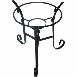 Hot Sale ⭐ Alpine 10 In. Tall Indoor/Outdoor Black Glass Gazing Globe Metal Stand 💯
