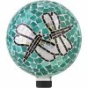 Coupon 🔔 Alpine Indoor/Outdoor 10 In. Diameter Dragonfly Duo Gazing Globe Yard Decoration 🛒