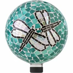 Coupon 🔔 Alpine Indoor/Outdoor 10 In. Diameter Dragonfly Duo Gazing Globe Yard Decoration 🛒