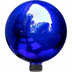 Promo 🔥 Alpine 12 In. Tall Indoor/Outdoor Glass Gazing Globe Festive Yard Decor 🎁