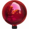 Buy 🔥 Alpine 10 In. Diameter Indoor/Outdoor Red Glass Gazing Globe Yard Decoration 🔥