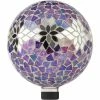 Flash Sale 👏 Alpine 10 In. Diameter Glass Mosaic Flower Pattern Gazing Globe 👍