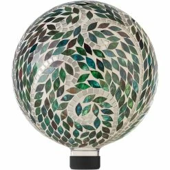 Coupon 🥰 Alpine 10 In. Diameter Glass Mosaic Scroll Pattern Gazing Globe 🥰