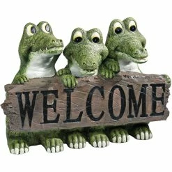 Patio Garden Garage Shop 23 Budget π€© Design Toscano Cajun Crocodile Welcome π§¨