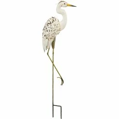 New 🔥 Regal Arts Solar Bird Stake Egret 20 In. 👏