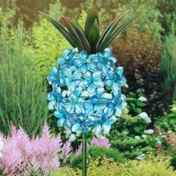 Best deal 🎁 Exhart Solar Acrylic Flower And Metal Pineapple 6 In. X 34 In. Garden Stake ✨ -Patio Garden Garage Shop unnamed file 427