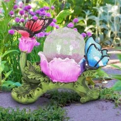 Top 10 🤩 Exhart Solar Crackle Glass Orb Garden Art With Butterflies 🧨 -Patio Garden Garage Shop unnamed file 430