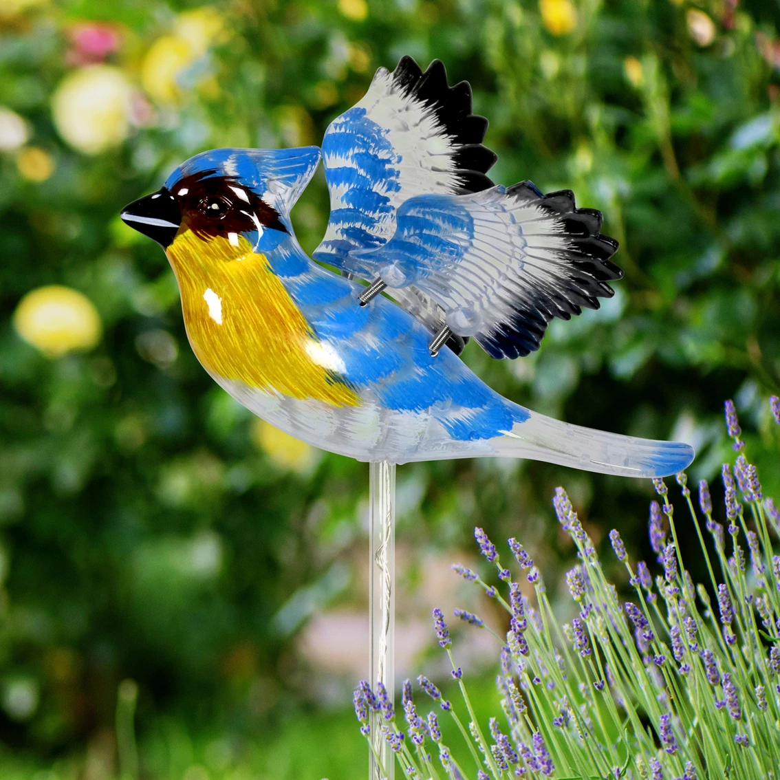 Promo ๐ Exhart Solar WindyWing Bird Garden Stake With Colored LED Lights โ๏ธ 3 Promo ๐ Exhart Solar WindyWing Bird Garden Stake With Colored LED Lights โ๏ธ - Image 3