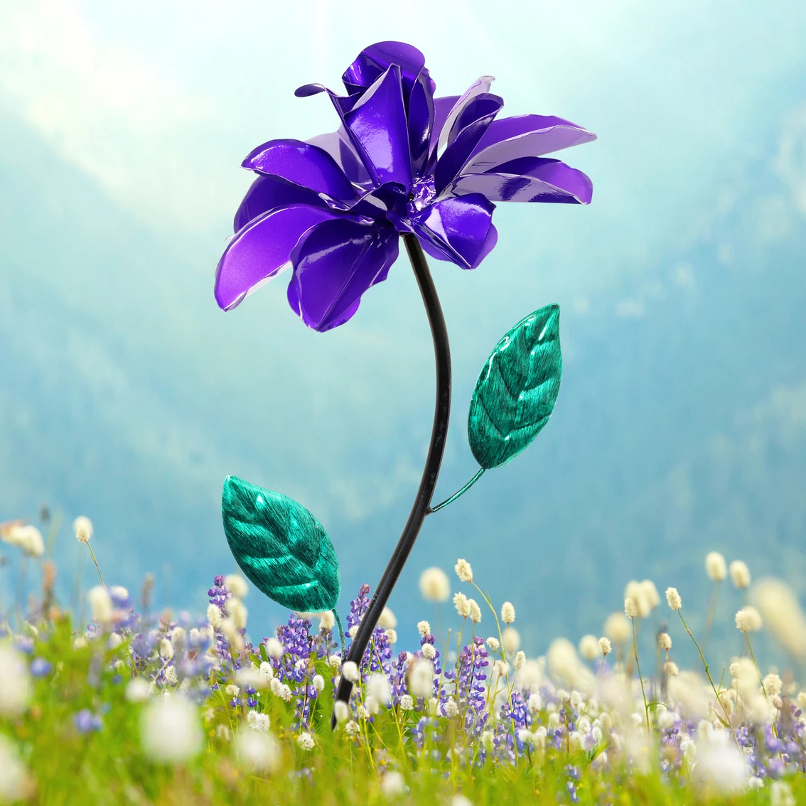 Top 10 โ Exhart Hand Painted Rose Flower Wind Spinner Garden Stake ๐ 2 Top 10 โ Exhart Hand Painted Rose Flower Wind Spinner Garden Stake ๐ - Image 2