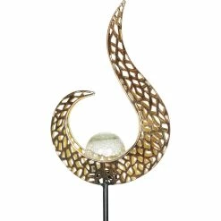 Outlet 🔥 Exhart Solar Metal Filigree Flame Torch 6.5 In. X 35.5 In. Garden Stake 🔔