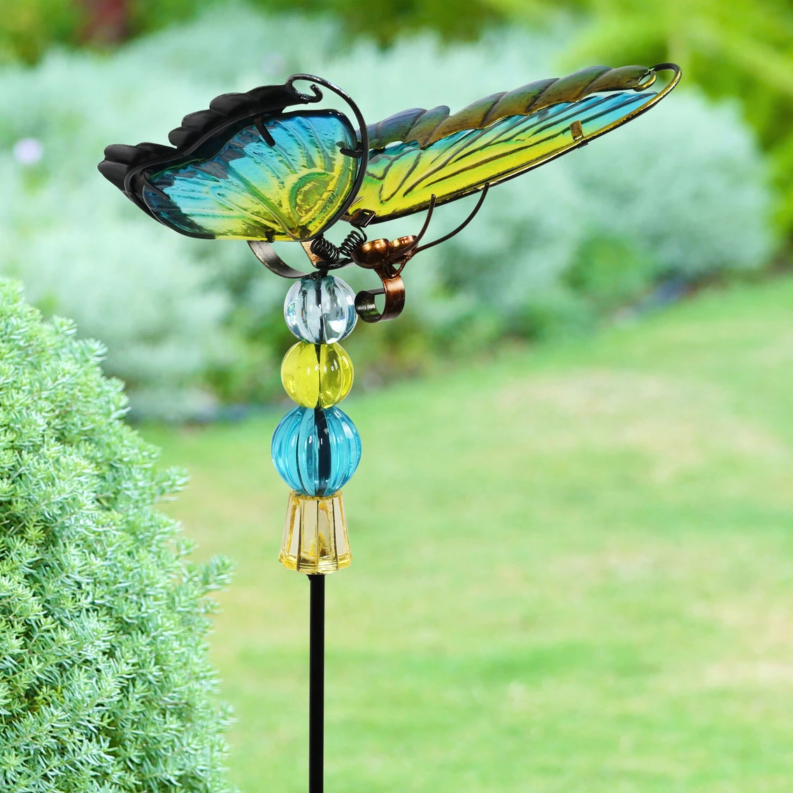 Cheapest 😉 Exhart Windy Wing Butterfly Stake With Fluttering Wings And Beads 👍 2 Cheapest 😉 Exhart Windy Wing Butterfly Stake With Fluttering Wings And Beads 👍 - Image 2