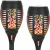 Buy 🎉 Exhart Solar Dancing Flame Torch Stakes Set Of 2 🌟