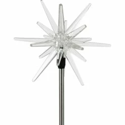 Discount ⌛ Exhart Solar Acrylic Star Garden Stake With White LED Light, 6 X 28 In. 🛒