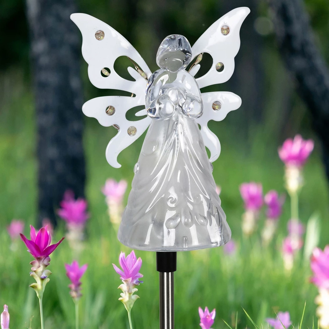 Coupon ๐ฏ Exhart Solar Acrylic Angel With Wings & Twelve LED Lights On A Metal Garden Stake โค๏ธ 2 Coupon ๐ฏ Exhart Solar Acrylic Angel With Wings & Twelve LED Lights On A Metal Garden Stake โค๏ธ - Image 2