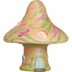 Best deal 🥰 Roman 7 In. High Mushroom House Statue Figurine 🤩