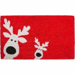 Top 10 🤩 Callowaymills Peeking Reindeer 17 X 29 In. Doormat 🤩