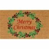 Buy 🔔 Callowaymills 🎄 Christmas Wreath 17 X 29 In. Doormat 🛒
