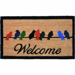 Brand new ⭐ Callowaymills Calloway Mills Birds On A Wire 24 In. X 36 In. Doormat 😉