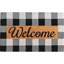 Cheap 😍 Callowaymills Calloway Mills 24 X 36 In. Pretty In Plaid Doormat, Black/Grey 🔔