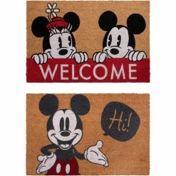 Best Sale 🌟 Disney Mickey Mouse Coir Hi And Welcome 2 Pk. 🥰
